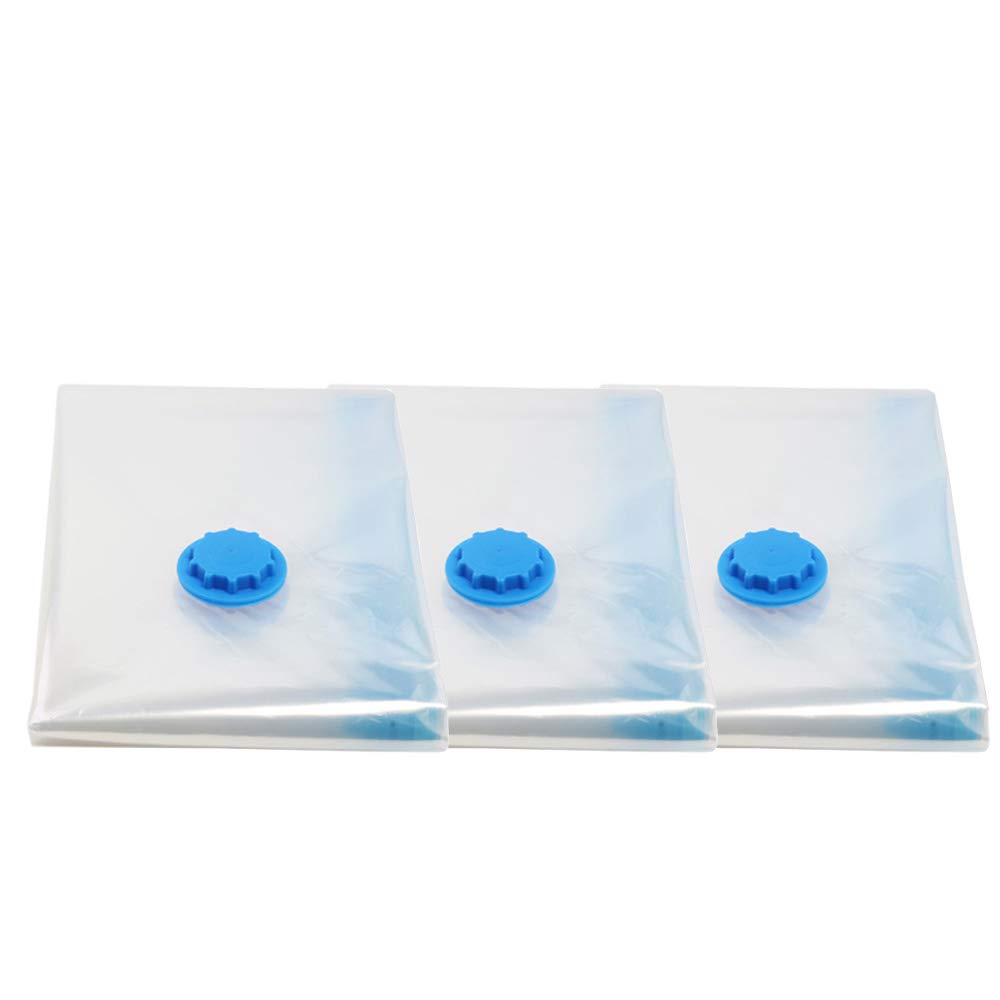 E Support™ assorted vacuum storage bags, space-saving, compressed bag, for travel, reusable, large, 3-tlg, 100x70cm