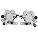 Pack of 2 Front Right & Left Brake Caliper w/Pads for Yamaha Grizzly Banshee 350 Bear Tracker Bear 250 400 Blaster 200 ATV