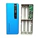 LED Display 5X 18650 USB Power Bank Battery Charger Case DIY Box For iPhone Sumsang,Tuscom (Blue)