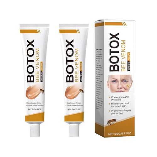 Bee Venom Skin Treatment Cream,2024 New Professional Bee Venom Repair Cream Gel,Bee Venom Wrinkle Removal Cream,Bee Venom Skin Firming Body Cream,All Skin Types,Natural Skin Care Treatment (A, 2PC)