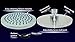 Beautiful Shower Head - Rainfall High Pressure 6” Shower Head - Powerful Chrome Finish Shower Head - Rainfall Effect 6 inch Showerhead