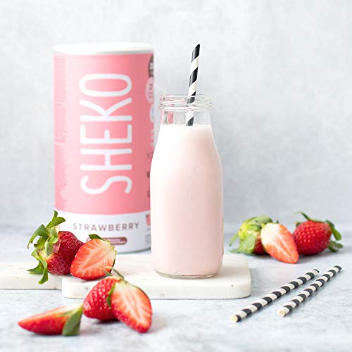 Sheko-Ditshake-zum-Abnehmen-Erdbeer-Protein-Pulver-25-Portionen-Mahlzeit-Ersatz-inkl-Dit-Shaker-Ideal-als-Eiweishake-oder-Mahlzeitersatz