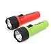 EverBrite LED Flashlight 2-Pack, Plastic Handheld Torch Light, Red/Green Hurricane Supplies, 2 D Battery Included primary