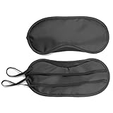 Gillberry New Pure Silk Sleep Eye Mask Padded Shade Cover Travel Relax Aid for Men, Women, Kids.