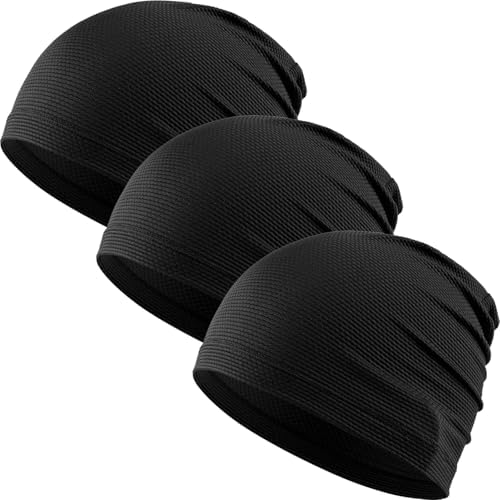 Amazon.com: Black Skull Cap for Men, 2 Pack Bamboo Lightweight