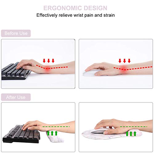 image for Anyshock Keyboard Wrist Rest and Mouse Wirst Rest Support Memory Foam 