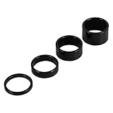 Yosso Bike Headset Spacer Aluminum Alloy Stem Spacers Fork Washer 4Pcs/Set 5mm/10mm/15mm/20mm