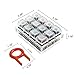 Griarrac Cherry MX Switch Tester Switch Sampler Mechanical Keyboards 12-Key Switch Testing Tool, with Keycap Puller and Switch O Rings (Includes Cherry MX Silent Speed)