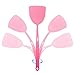 Fly Swatter, 5 Pack Manual Pest Control Colorful Plastic with 17.5'' Durable Long Handle House Wife Helper (5X)