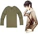 Cosplay Attack on titan Shingeki no Kyojin Eren Jaeger Clothing V Neck T-Shirt