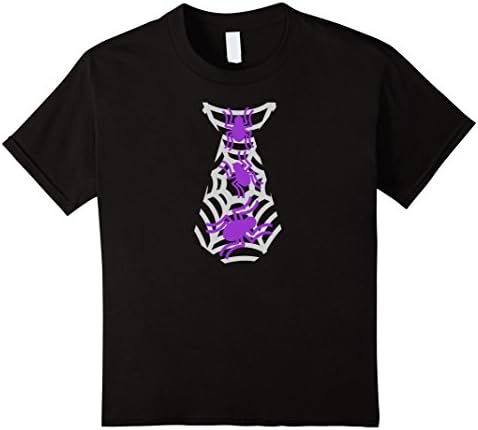 Kids Halloween Spider Tie T Shirt for Kids Easy Halloween Custome 4 Black