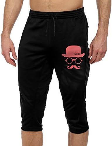 Mens' Hat Face Workout Capris Pants Popular Jogger Cropped Trousers For Summer