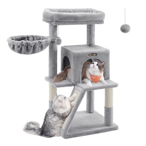 Árbol de Gatos, Torre para Gatos Grandes, Gris Claro PCT51W