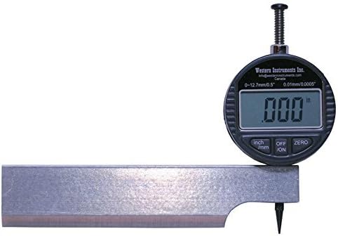 Western Instruments N88-6-D Reaching Plus Pit Gauge with Digital Indicator, 6" (152mm) Blade, End Mount Indicator wth Nose Cutout