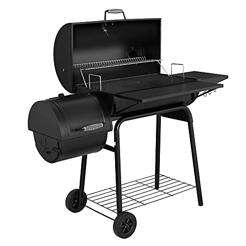 Royal Gourmet CC1830SC Charcoal Grill Offset Smoker with Cover, 811