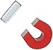 Red Cast Alnico 5 Horseshoe Magnet With Keeper, 1.133