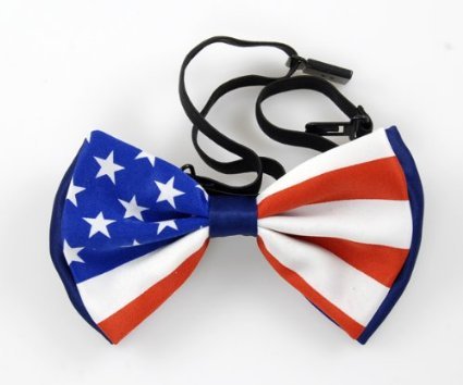 Men's Unisex Wedding Party Tuxedo US Flag American Flag Dress Bow Tie Bowtie! Brand New in Factory Box!