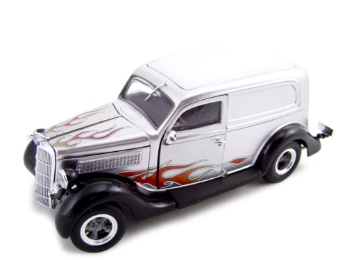 1935 Ford Sedan Delivery Silver 1/24 Diecast Model