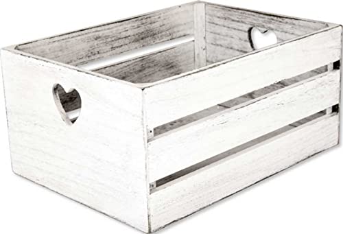 VEA SRL Cassette Corazón Blanco 22 x 15 x 9 cm 39211