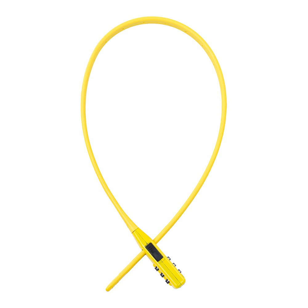 Oxford Combi Zip Lock Multi-use Cycle Security Cable & Bike Lock, Yellow