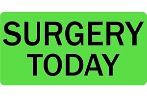 Surgery Today Veterinary Labels - Fluorescent Green, 500 Labels/Roll, 2” x 1” | Animal Cage and Charts - Veterinary Clinics and Hospitals | LabelValue Brand