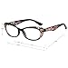 Liansan Women's Designer Wayfarer Compact Cat Eye Retro Fashion Reading Glasses 1.0 1.25 1 .5 1.75 2 00 2.25 2.50 2.75 3.0 3.25 3.5 4.0 L3705(bk-pu-leo, +2.00), 3 Piece