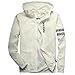 Homaok Men's Lightweight Breathable Jacket Large White