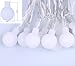 [Remote & Timer] 100 LED 36ft Ball LED String Lights 8 Modes UL Listed With Remote for Indoor/Outdoor Commercial Decor, Gardens, Patio, Wedding, Bedroom, Christmas Party Decoration, Warm White