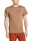 Men's POLYPROPYLENE CREW TOP T-shirt Brown Size Medium