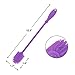 Eco-Friendly BPA Free Silicone Bottle Brush- Kitchen Cleaner For Washing Scrubbing Glass- Sports Water Bottle- Tumblers Wine Glasses-Dishes with Long Neck- Ergonomic Non Slip Handle