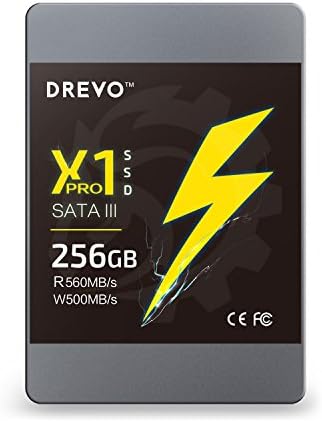 DREVO X1 Pro SSD Solid State Drive 256GB Upgrade SATAIII Read 560MB/S Write 500MB/S