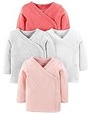 Carter's Baby Girls' 4-Pack Side-Snap Tees