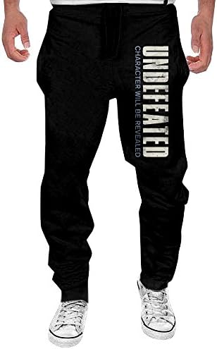 Casual Men Undefeated Academy Award Movie Open-bottom Sweatpants XL