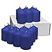 Patriot Blue Heather Scented Votive Candles - 15 Hour Long Burn Time - Textured Finish - Box of 20
