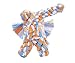 EXPAWLORER Cotton Dental Teaser Puppy Pet Chew Rope Toys for Small Dog Biting 9-inch,Tiger