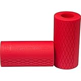 Thick Bar Fat Grips for Barbell, Dumbbell, Kettlebell. Weightlifting Gripz, Arm Builder Adapter for Muscle Growth to Forearm, Bicep, Tricep, Chest - Bodybuilding, Crossfit, Weight Training, Fitness