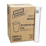 Dixie 5338CD PerfecTouch Hot Cups, Paper, 8oz, Coffee Dreams Design (Case of 1000)