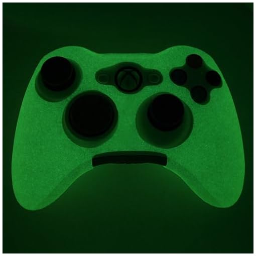 GREEN GLOW in DARK Xbox 360 Game Controller Silicone Case Skin Protector Cover (Many Colors Available) - Image 5