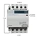 40 Amp 4 Pole Contactor Normally Open (N/O) 120V Coil, 32A Motor, IEC 63A, 40A DIN