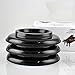Grand Piano Caster Cups Black ABS Plastic Piano Leg Cups Pads for Grand Piano