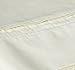 Egyptian Cotton Percale 350 Thread Count Deep Pocket Sheet Set Cal King Light Ivory
