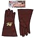 Rubies Forum Novelties Adult Medieval Costume Gloves, Brown