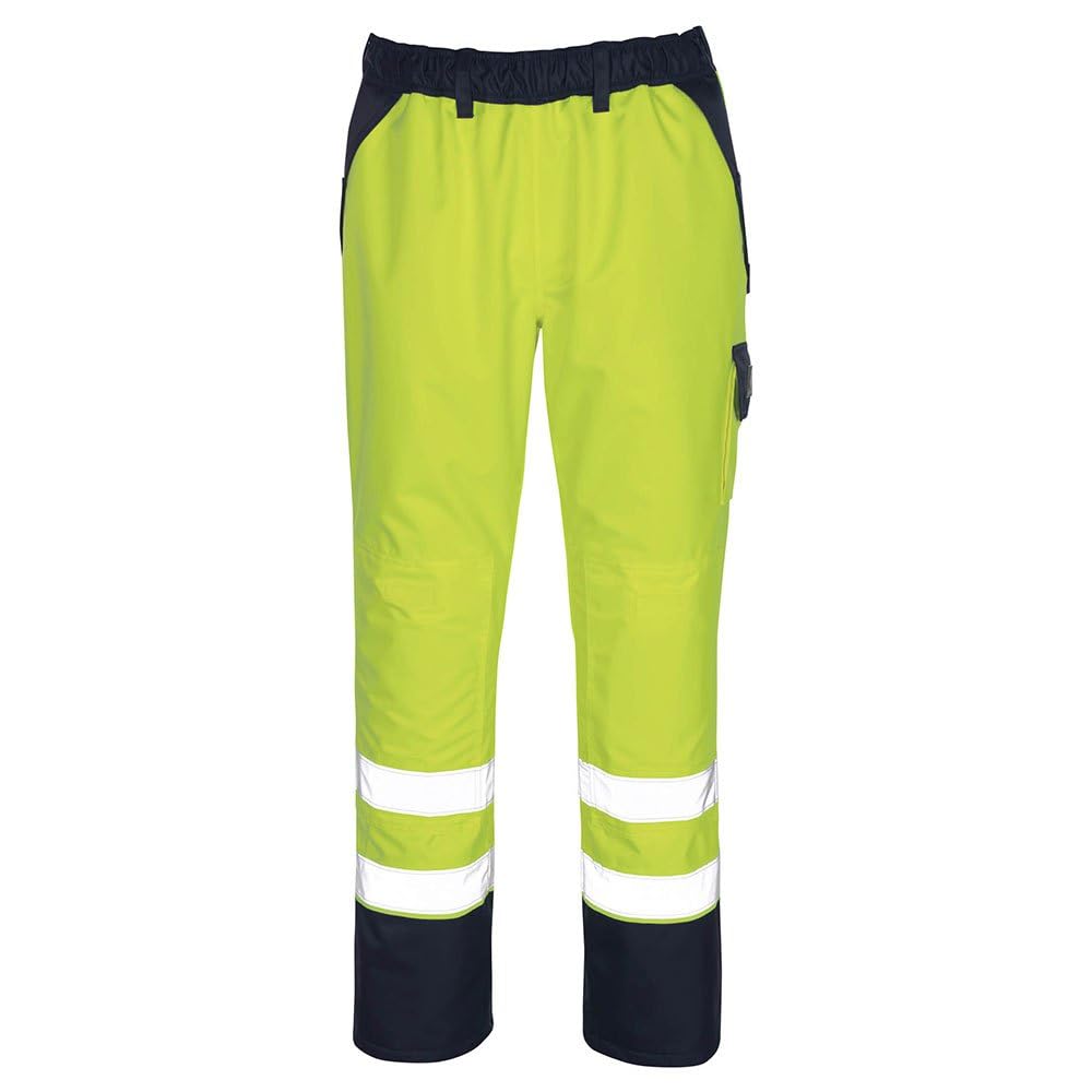 Mascot 07090-880-171 Linz Safe Image Waterproof Class 2 Over Trouser, Size 4XL, Hi-Vis Yellow/Navy