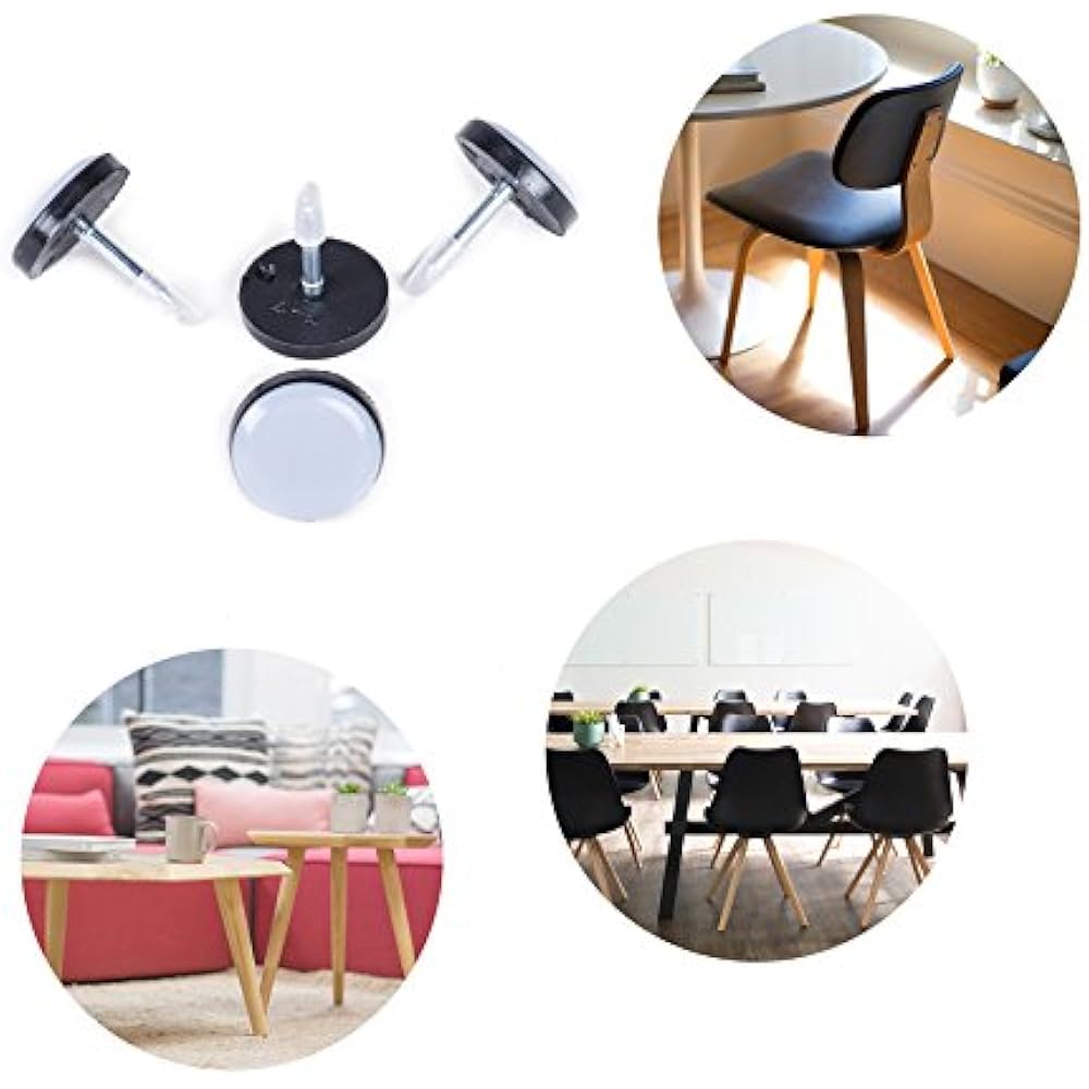 COZ 40 PCs Furniture Glides Sliders Nail On, Magic Chair Leg Glides