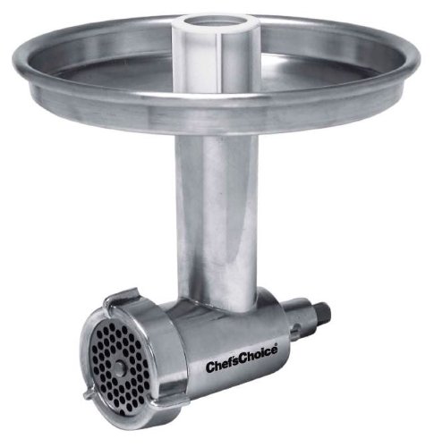 Chef's Choice 799 Professional Meat Grinder Attachment for Kitchen Aid No.799 with 3 Grinding Plate Attachments