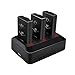 Parrot Minidrone Battery, Keenstone 3PCS 3.7V 650mAh Li-po Battery w/3-Port Charger for Jumping Sumo Swing Mambo Rolling Spider Air Night Airborne Cargo Jumping Race Night Hydrofoil Drone