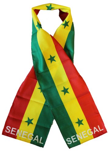 Senegal - 8" x 60" Lightweight Flag Scarf