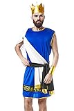 La Mascarade Olympian King Zeus Ancient Greek God Lord of Thunder Dress Up Halloween Costume (Medium/Large)