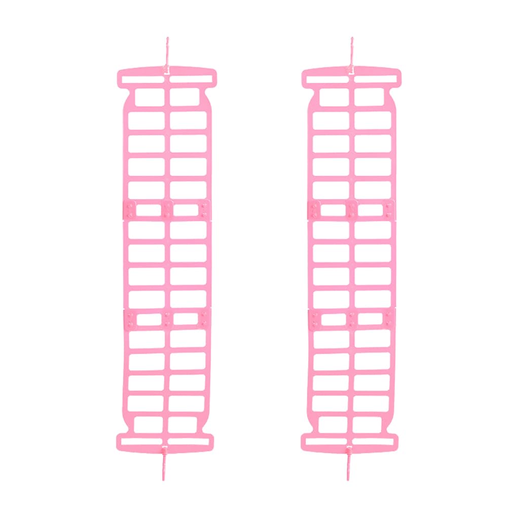 Amosfun 2pcs Pillow Drying Rack, Adjustable Pillow Drying Holder, Multi-Grid Pillow Hanger, Double-Hook Closet Organizer