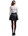 HDE Womens Solid Gradient Color Stockings Opaque Microfiber Footed Tights,XS-M,Maroon